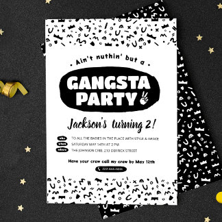 2 Legit To Quit, 90s Hip Hop Birthday Invitation