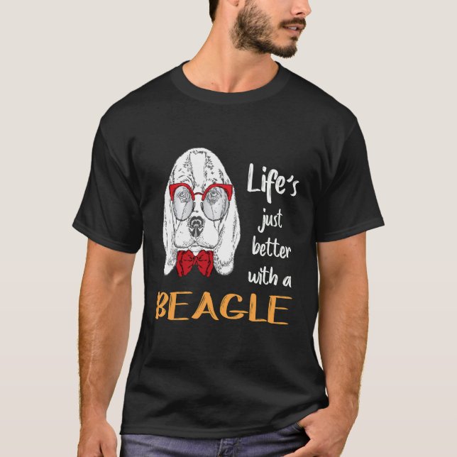 2 Life Just Better With A Beagle T-Shirt (Front)