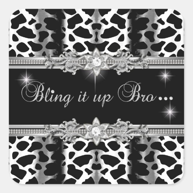 2 Lisa Bling Sticker Small Square (Front)