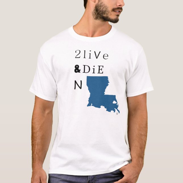 2 Live & Die N LA T-Shirt (Front)