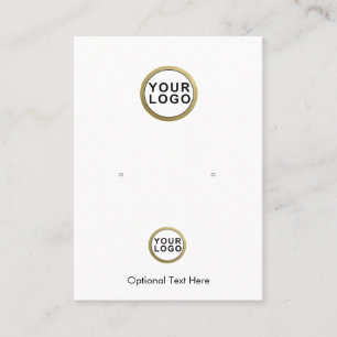 2 Logos Jewellery Earring Display Business Card