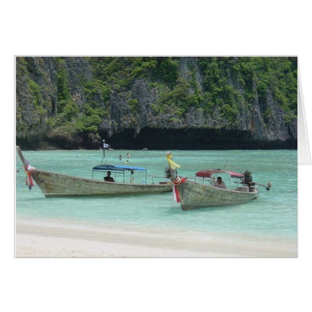 2 Longtail Boats - Phi Phi Islands, Thailand (Front Horizontal)
