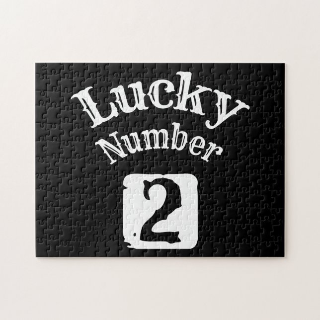 2 - Lucky Number 2 Luck Jigsaw Puzzle (Horizontal)