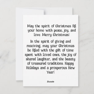 2.	May your home be filled with the warmth  Holiday Card