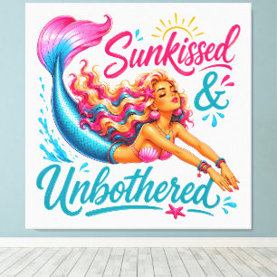 #2 Mermaid Wall Art Wrapped Canvas (Gloss)