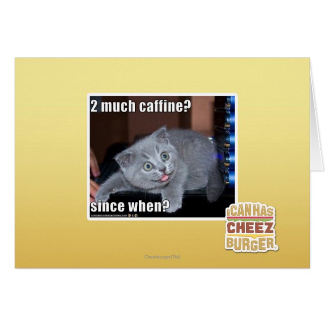 2 much caffine? (Front Horizontal)