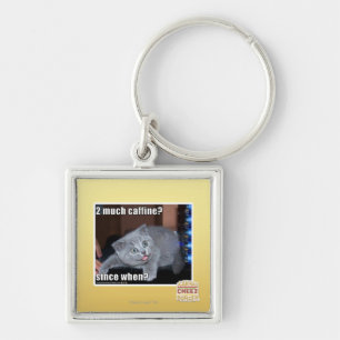 2 much caffine? key ring