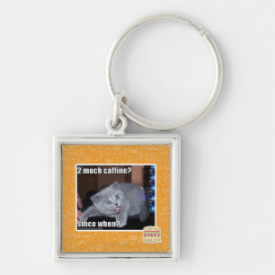 2 much caffine? key ring