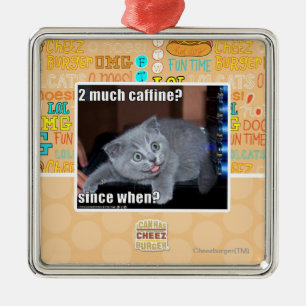 2 much caffine? metal tree decoration