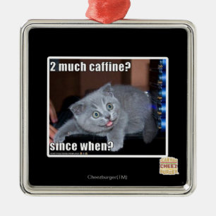 2 much caffine? metal tree decoration