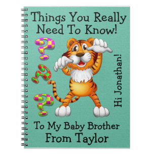 #2 New Big Brother / Sister - Notes to the Baby Spiral Notebook