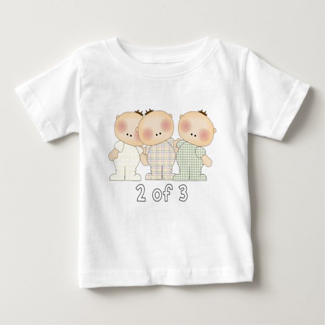 2 of 3 Triplets Baby T-Shirt (Front)