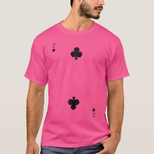 2 Of Clubs Halloween Playing Cards Cosplay T-Shirt