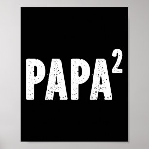 2 Papa Squared For Grandpa From Granddaughter Gran Poster