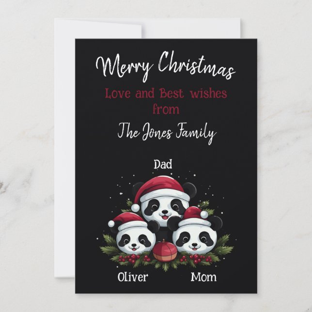 2 Parents 1 Kid - Christmas Family  Holiday Card (Front)