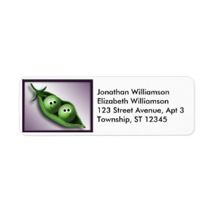 2 Peas in a Pod Return Address Labels