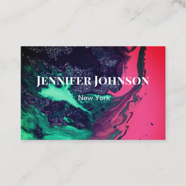 2. Personal card, abstract Business Card (Front)