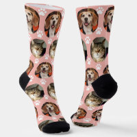  2 Pet Photo Paw Prints Rose Gold Cute 