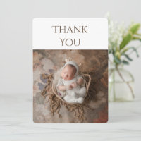 2 photo Baby Thank You Card