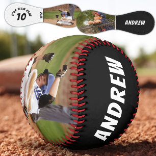 2 Photo Baseball Player Name Number Team Black