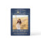 2 Photo Brushed Navy Blue & Gold Script Graduation