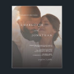 2 Photo Budget Simple Modern Wedding Invitation<br><div class="desc">2 Photo Budget Simple Modern Wedding Invitation</div>