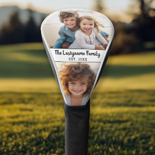 2 Photo Collage Family Name  Golf Head Cover