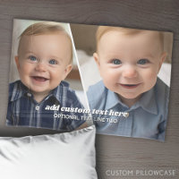 2 Photo Collage with trendy bounce script - white