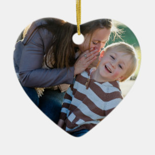 2 Photo Custom  Ceramic Tree Decoration