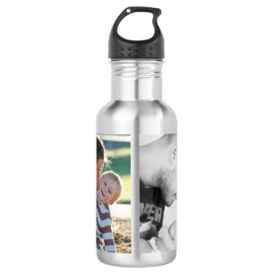 2 Photo Custom Double Sided  532 Ml Water Bottle