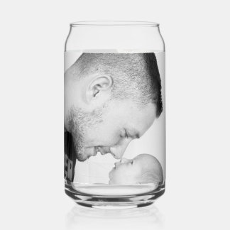 2 Photo Custom Double Sided  Can Glass