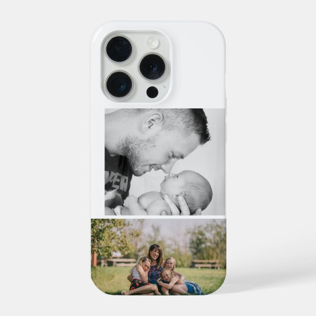 2 Photo Custom  iPhone Case (Back)