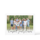 2 Photo Family Reunion Party Modern Elegant Script