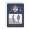 2 Photo Joy Ornament Elegant Modern Navy & Copper