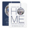 2 Photo New Home Address Modern Navy Blue Moving