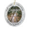 2 Photo Our First Christmas Engaged Faux Marble