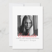 2 Photo Simple Modern Minimalist Graduation