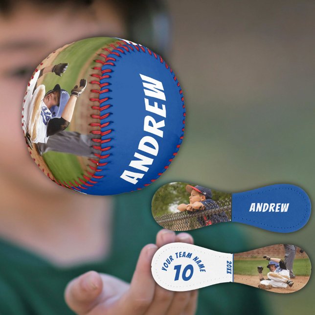 2 Photo Softball Player Name Number Team Blue (Creator Uploaded)