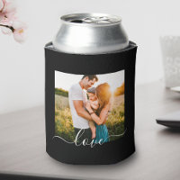 2 Photo Template Love Text Double Sided Black