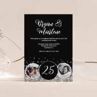 2 Photo Then and Now Silver Wedding Anniversary