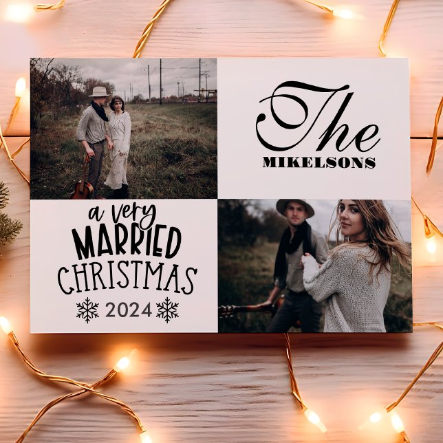 2 Photos A Very Married Christmas Holiday Card (Creator Uploaded)