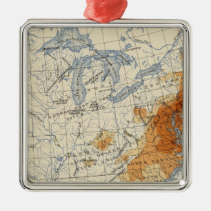 2 Population 1790 Metal Tree Decoration