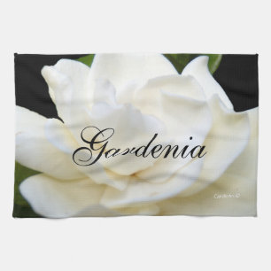 2 Pure White Gardenia Tea Towel
