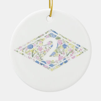 <2> Ranger Floral Diamond Ornament