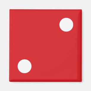 2 Red Dice Magnet