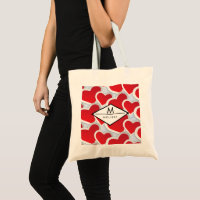 2 Red Hearts Repeating Pattern Cute Custom