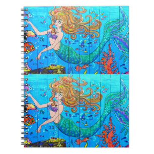 2 redheaded mermaids notebook