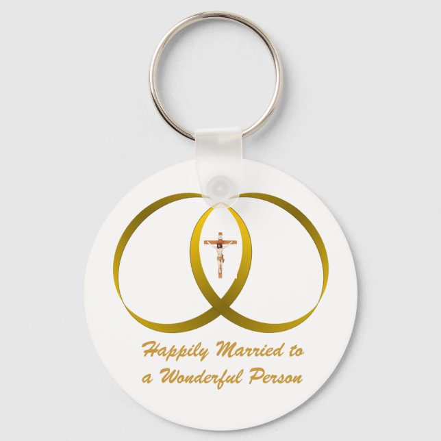 2 rings & JESUS, Key Ring (Front)