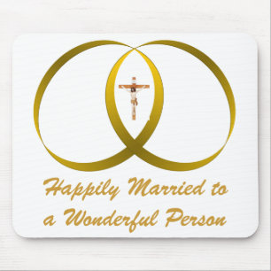 2 rings & JESUS, Mouse Pad