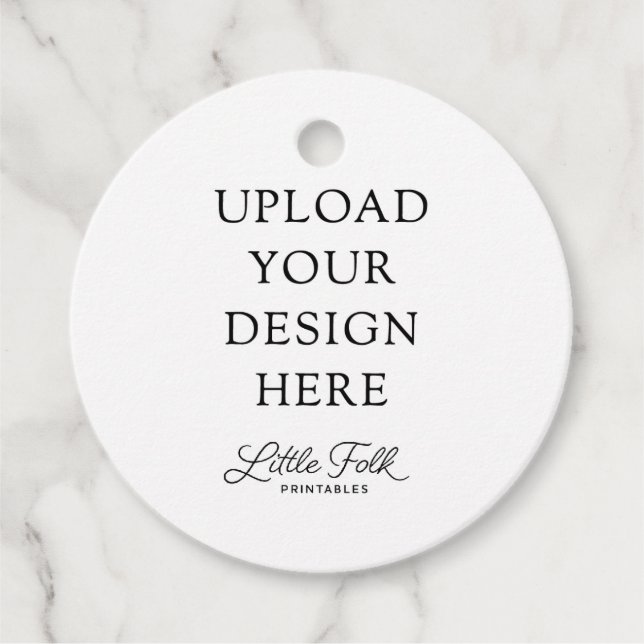 2" Round Favour Tags (Front)